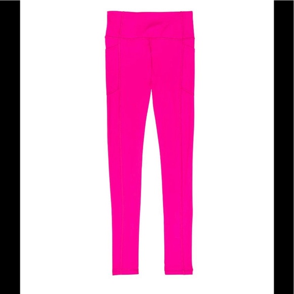 NWT Victoria’s Secret Essential Pocket Leggings in Fuchsia in Size 10 - Picture 3 of 7